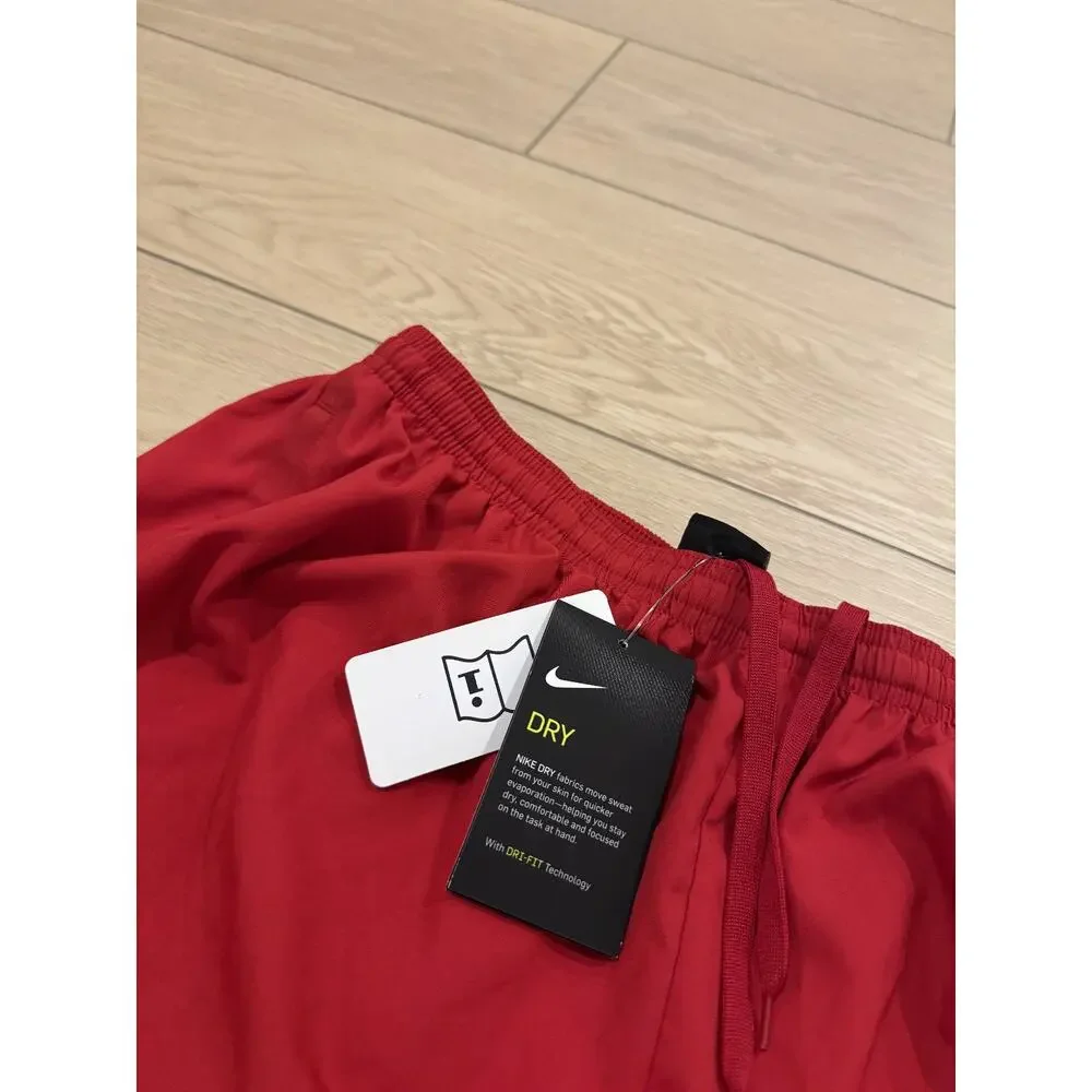 Nike Dri-Fit Woven Soccer Pants Mens Size Large Red Mesh Inner Vents CW6128 687